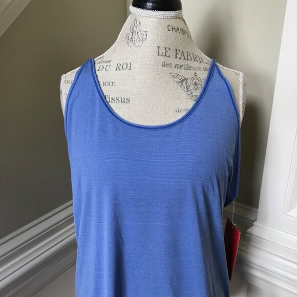 NWT Zella Her Racerback Tank Top Shirt Womens Large Blue Sleeveless Yoga NEW - Picture 6 of 12